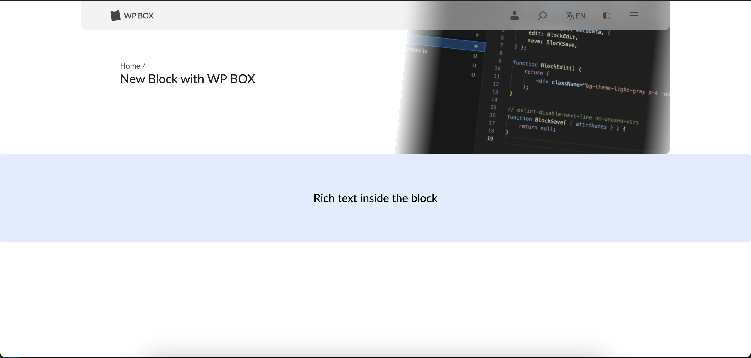 Custom Gutenberg Block on Frontend